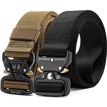   2 Pack Fairwin Tactical Belt 1.5" Carry Belt (Black, Tan, OD Green) from $18.99 (Free S/H over $25) - $18.99