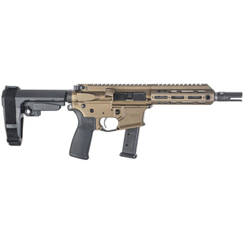   Christensen Arms CA9MM 9mm 7.5" 1:10" M-LOK Burnt Bronze AR Rifle with SB3 Tactical Brace 801-11006-01 - $1295.00 - $1,295.00