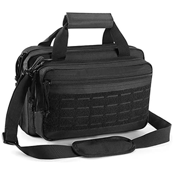   DAREKUKU Double Pistol Bag for Handguns and Ammo Firearm, Small Tactical Shooting Range Bag Soft Pistol Cases with - $22.99 (Free S/H over $25) - $22.99