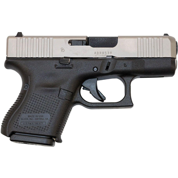   Glock 26 Gen 5 9mm Pistol, Stainless/Black - DAV-12406 - $749.99 - $749.99
