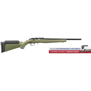   Ruger 8334 American Rimfire Bolt 22 LR 18" TB 10+1 Syn ODG Stk B - $369.99 (Free S/H) - $369.99