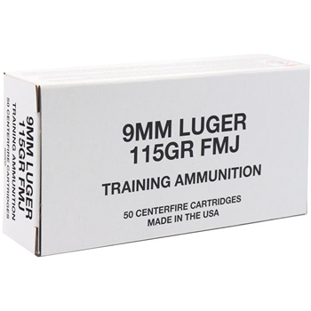   Blazer 9mm 115gr FMJ Aluminum Case 50RD Training Ammo - $22.99