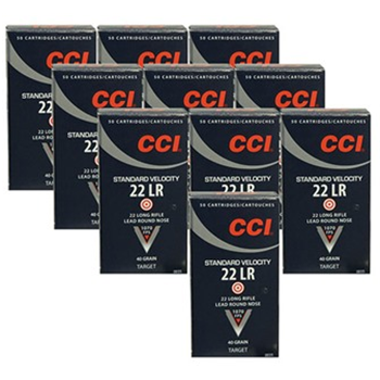   CCI Standard Velocity 22 LR 40gr LRN 3000 Rds (6 boxes) - $309.94 w/code "VSJ" + S/H