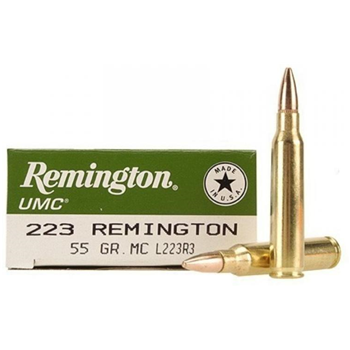   Remington UMC 223 55gr Full Metal Jacket Ammo - Box of 20 - $14.99
