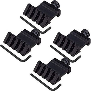   4-Pack 45 Degree Rail Mount for 20mm Rail 4 Slots Scope Rail Mount Base Adapter - $6.77 w/c "MX924DH9" (Free S/H over $25) - $6.77