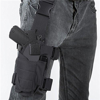   Drop Leg Holster Molle Thigh Pistol Gun Holster Adjustable Right Handed (Black) - $11.99 (Free S/H over $25) - $11.99