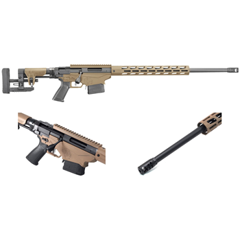   Ruger Precision 6.5 Creedmoor 24" M-Lok Bolt Action Rifle, Barrett Brown - 18046 - $1599.99 - $1,599.99