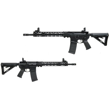   PSA 16" Mid-Length 5.56 NATO 1/7 Nitride 13.5" Lightweight M-Lok MOE EPT Rifle w/MBUS Sight Set - $829.99 - $829.99