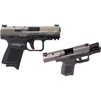   Century Arms CANIK TP9 ELITE SC 9MM 3.6" TUNGSTEN SLIDE 12/15RD - $391.99 (Free S/H on Firearms) - $391.99