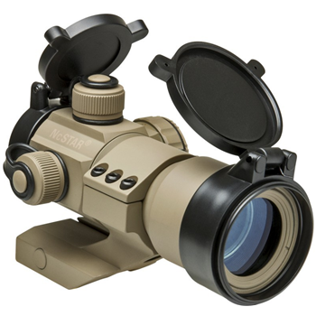   NcSTAR Tactical Red/ Green/ Blue Dot With Cantilever Weaver Mount/ Tan - $32.77 - $32.77