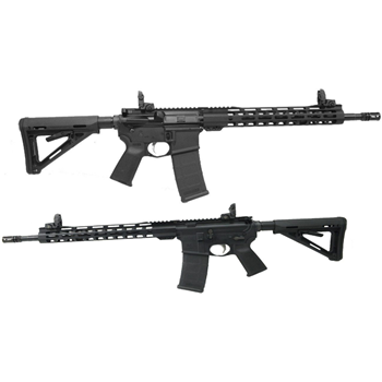   PSA Mid-Length 5.56 NATO 16" 1/7 Nitride 13.5" Lightweight M-LOK MOE EPT w/ MBUS Sight Set - $829.99 - $829.99