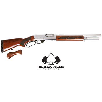   Black Aces Tactical pro Series L 12 Gauge Lever Action Shotgun, Silver - $359.99 - $359.99