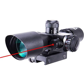   Pinty 2.5-10x40 Red Green Illuminated Mil-dot Tactical Rifle Scope with Red Laser Combo - $27.99 w/ code UWTBZ8X5 (Free S/H over $25) - $27.99