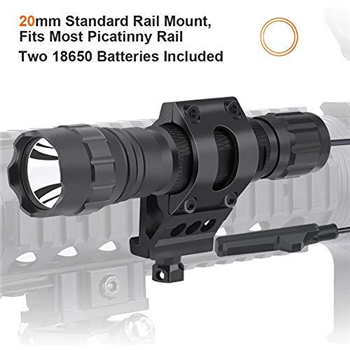   Feyachi FL11-MB Tactical Flashlight 1200 Lumen LED Weapon Light Picatinny Mount Rechargeable - $39.99 (Free S/H over $25) - $39.99