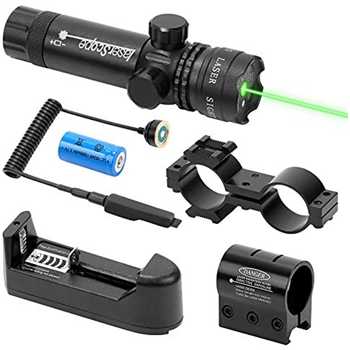   Gogoku Tactical Green Laser Sight with Rail Mount, Scope Mount, Rechargeable Battery, Charger & Cable Switch - $13.79 w/c "40HMTJ7A" (Free S/H over $25) - $13.79