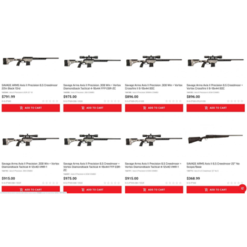   Savage AXIS II Precision + Vortex Tactical Combo - From $896 (Free S/H on Firearms) - $896.00