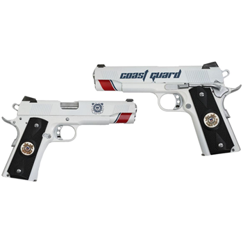   PSA Custom USCG .45 ACP 1911 Pistol w/Enameled Medallion Grips, 3 Magazines, Soft case & Watertight Storage Case - $1299.99 - $1,299.99