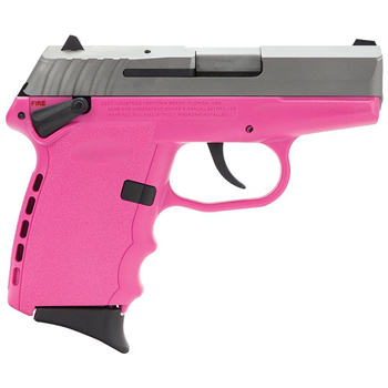   SCCY CPX1TTPK Gen 2 DAO 9mm 3.1" Barrel 10+1 Rnd Zytel Grip Pink Poly Grip/Frame SS Slide - $201.99 (Free S/H on Firearms) - $201.99
