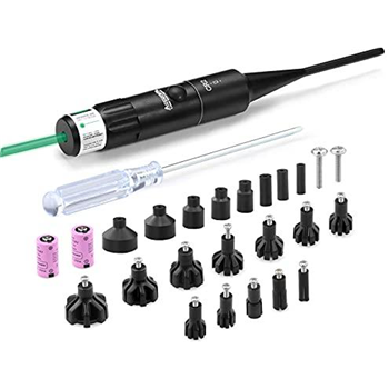   Tipfun 20 Adapters Green BoreSighter Bore Sight Kit for .177 to .78 Caliber Rifles Pistols- $19.79 after code"VOQUAO64" - $19.79 (Free S/H over $25) - $19.79