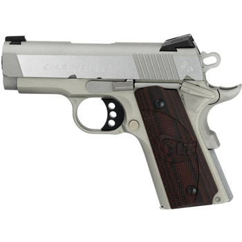   Colt 1911 Defender 45 ACP 3" 7+1 Stainless Steel Black Cherry G10 Grip - $939.98 - $939.98