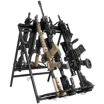   Savior Eq Portable Folding 9 Gun Free-Standing Rifle Rack, Heavy-Duty Steel Frame - $89.99 + Free Shipping - $89.99