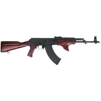   PSAK-47 GF3 Forged Classic Red Wood Shark Fin with Cheese Grater Upper Hand Guard Rifle - 51655112881 - $949.99