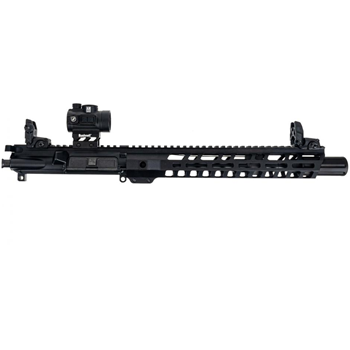   PSA 10.5" Carbine-Length 5.56 NATO 1/7 Nitride 12" Slant M-lok Upper - With BCG, CH, & MBUS Sight Set and Bushnell AR Red Dot - $399.99 - $399.99