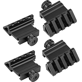   4-Pack 45 Degree Rail Mount for 20mm Rail 4 Slots Scope Rail Mount Base Adapter - $5.75 40% off with code "40Q3HF5C" (Free S/H over $25) - $5.75