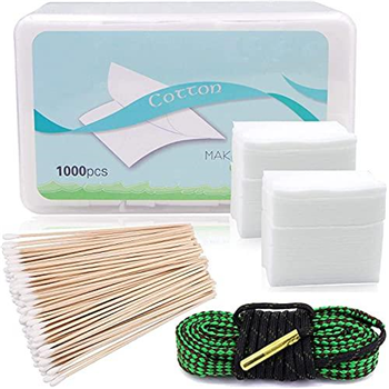   1000PCS Cleaning Patches with Box & 100PCS 6 inch Cotton Swabs & 2PCS 30ml Empty Bottle & Snake Brush - $4.19 w/c "405XR9ID" (Free S/H over $25) - $4.19