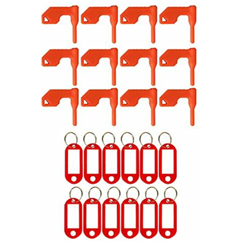   Chamber Safety Gun Flag for Firearms Orange Flag with Red Key Chain Tags (12 Pack) - $9.99 (Free S/H over $25) - $9.99