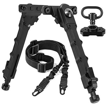   XOOBIU 7.5â€ to 9â€ Bipod with 2 Point Sling & Sling Swivel and Adapter for M-Rail - $15.49 50% off with code "50L4WV39" (Free S/H over $25) - $15.49