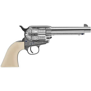   Uberti 1873 Single Action Cattleman NM Outlaws & Lawmen "Teddy" .45 Colt 5.5"Bbl F/N Plated Steel Revolver 356719 - $1108.63 ($9.99 S/H on firearms) - $1,108.63