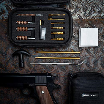   BOOSTEADY Universal Handgun Cleaning kit .22.357.38,9mm.45 Bronze Bore Brush and Brass Jag Adapter - $11.99 (Free S/H over $25) - $11.99