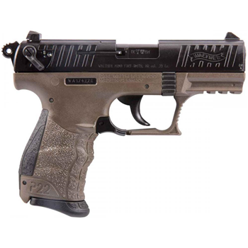   Walther P22 22 LR 3.42" Black/FDE 10+1 Rounds California Compliant - $299.99 - $299.99