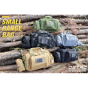   DBTAC Gun Range Bag Small 2X Pistol US Flag Patch, MOLLE Pouch, Universal Holster Included - $33.99 (Free S/H over $25) - $33.99