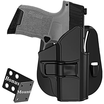   Gun Holster fit Sig sauer P365 Micro-Compact 9mm, Sig P365 SAS, OWB Paddle Holster, Outside Waistband Carry Holster, Adjustable Cant & Quick Release - Right Handed - $10.49 (Free S/H over $25) - $10.49