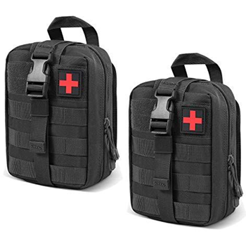   Gogoku 2-Pack First Aid Pouch 1000D Nylon Tactical Molle Medical Pouch Utility Pouch for Outdoor Activities Medical Supplies Bag Only Black - $8.29 50% off with code "50JSETAP" (Free S/H over $25) - $8.29