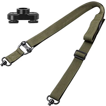   Gogoku Two Point Sling Tactical Hunting Gun Sling Adjustable Rifle Sling Strap with QD Sling Swivel Adaptor - $7.99 50% off with code "50JSETAP" (Free S/H over $25) - $7.99