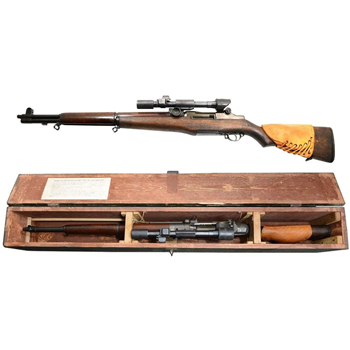   Italian Breda M1D/ TIPO-2 T.S. Garand With M84 Scope And Crate 7.62x51, Very Good Surplus Condition - $3999.99 - $3,999.99