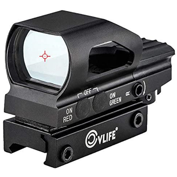   30% OFF Red &amp; Green Dot Sight 4 Reticles Reflex Sight ON &amp; Off Switch for 20mm Rail Mount w/code HUD4EMBS - $29.18 (Free S/H over $25) - $29.18