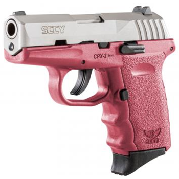   SCCY CPX2 9MM 3.1", Crimson Red, Stainless Satin - $226.99 (Free S/H on Firearms) - $226.99