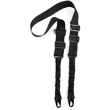  EZshoot 2 Point Rifle Sling Adjustable Traditional Sling with Metal Eagle Hook Black - $4.99 (Free S/H over $25) - $4.99