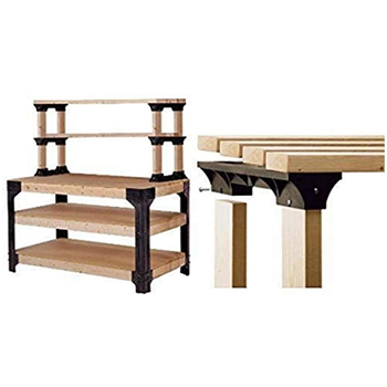   Hopkins 2x4basics Workbench and Shelving Storage System with 2x4basics ShelfLinks - $80.43 (Free S/H over $25) - $80.43