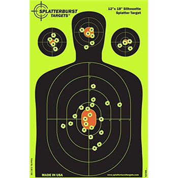   Splatterburst 12 x18" Silhouette Reactive Shooting Target - $11.99 (Free S/H over $25) - $11.99