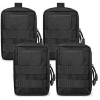 Gogoku 4-Pack Molle Pouch Tactical Molle Pouches Compact Utility EDC Waist Bag Pack Black - $10.43 40% off with code "4044NAHW" (Free S/H over $25) - $10.43