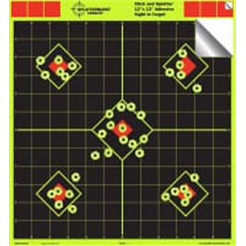 Splatterburst 12 x 12 inch Sight in Stick &amp; Splatter Self Adhesive Shooting Targets 50 Pack - $29.99 (Free S/H over $25) - $29.99