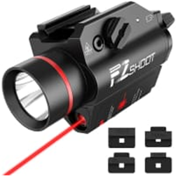 EZshoot LED Tactical Flashlight w/Red Laser Light - $27.99 w/code EZLIGHT116 (Free S/H over $25) - $27.99