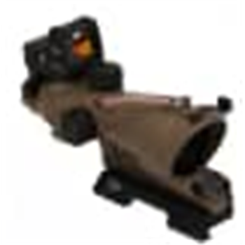 Trijicon ACOG 4x32 Scope FDE with RMR Type 2 - Dual Illuminated Crosshair - Red - $1399.99 - $1,399.99
