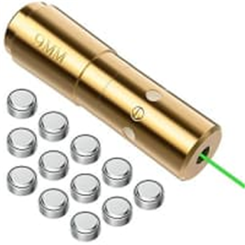 30% OFF 9mm Green Laser bore Sight Red Dot Boresighter with 12 Batteries w/code RG3BFKL2 - $20.29 (Free S/H over $25) - $20.29