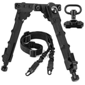 XOOBIU 7.5” to 9” Bipod with 2 Point Sling &amp; Sling Swivel and Adapter for M-Rail - $18.59 40% off with code "40IEEDCM" (Free S/H over $25) - $18.59